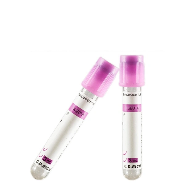 China Manufacturers 3ml Medical Disposable EDTA Vacuum Blood Collection Tubes