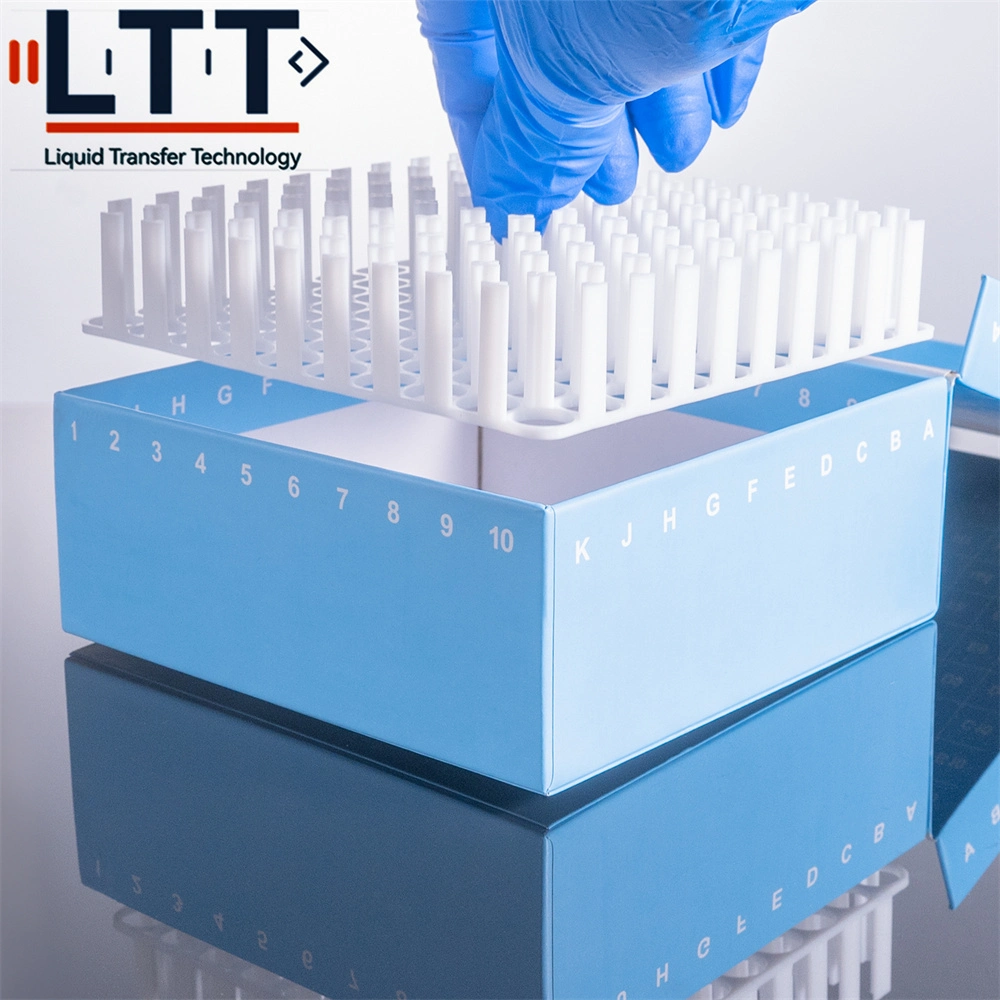 Lab Consumables 32 Wells Paper Cardboard Freeze Storage Box of Centrifuge Tube 5ml Labs Use Single Cardboard Bottle Freezing Tube Rack