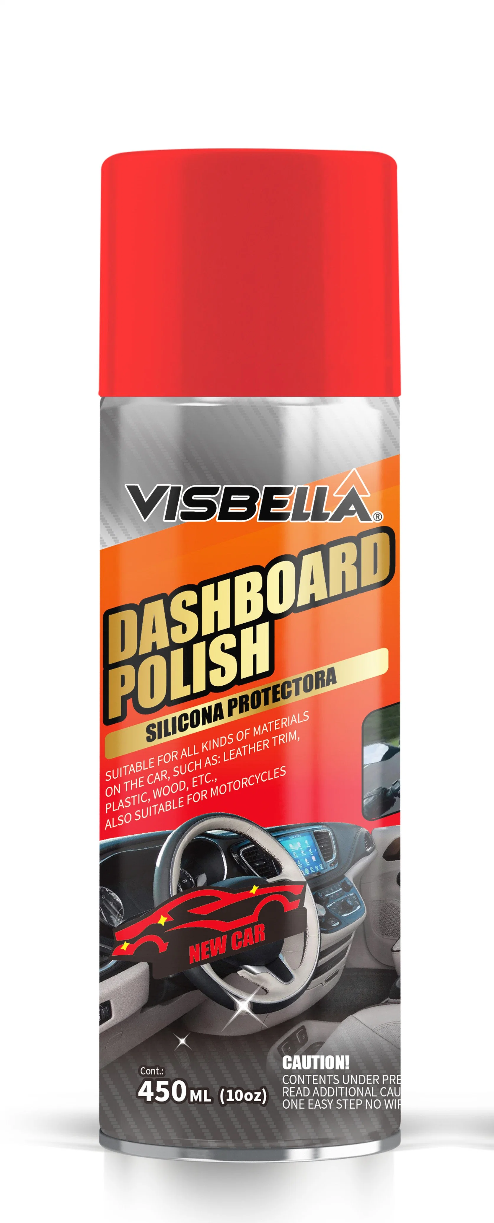 Visbella Lemon Dashboard Wax Spray / Leather Wax / Dashboard Polish 450ml