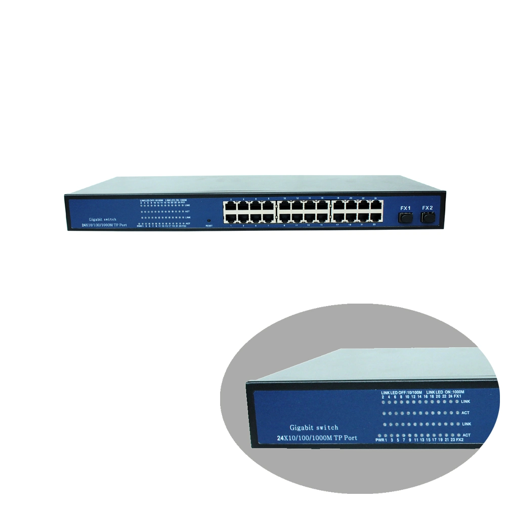 Ethernet Poe Gigabit Netzwerk-Switch mit 24*1000m Glasfaseranschluss