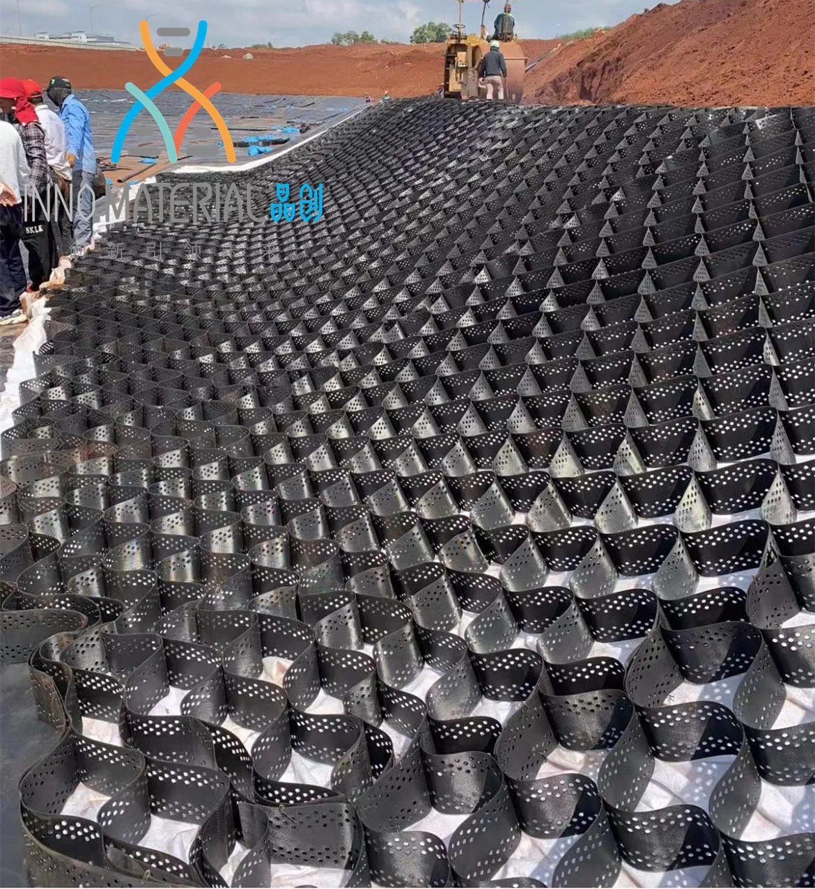 High quality/High cost performance  Plastic HDPE Geocell for Soft Soil Foundation and Steep Slope Protection