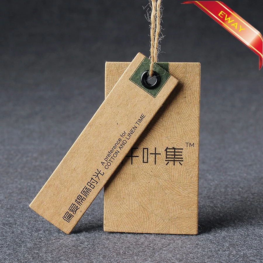 Paper Hang Tag Hangtag Kraft Paper Tag for Garment