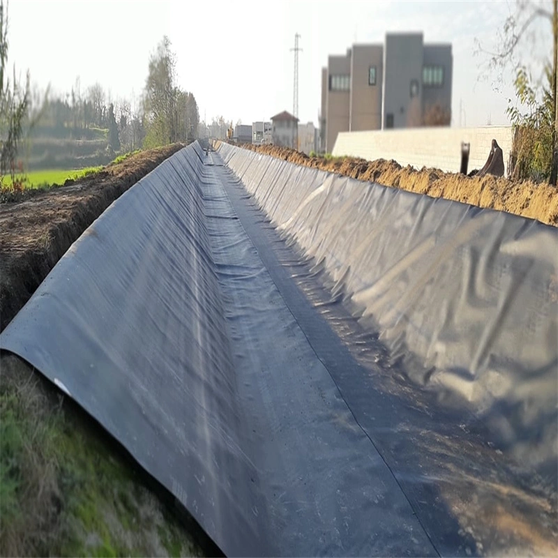 Smooth Textured Black Inno Paper Roll +Woven Geotextile Fish Pond HDPE Geomembrane Liner