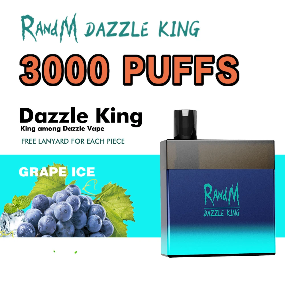 Randm Dazzle King 3000 Puffs Free Lanyard RGB Light Vape Pen