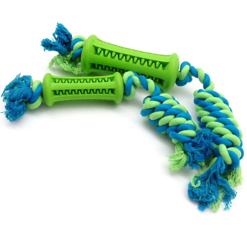 New Design Cotton Rope Durable Rope Dog Chew Set Silicone Pet Toy