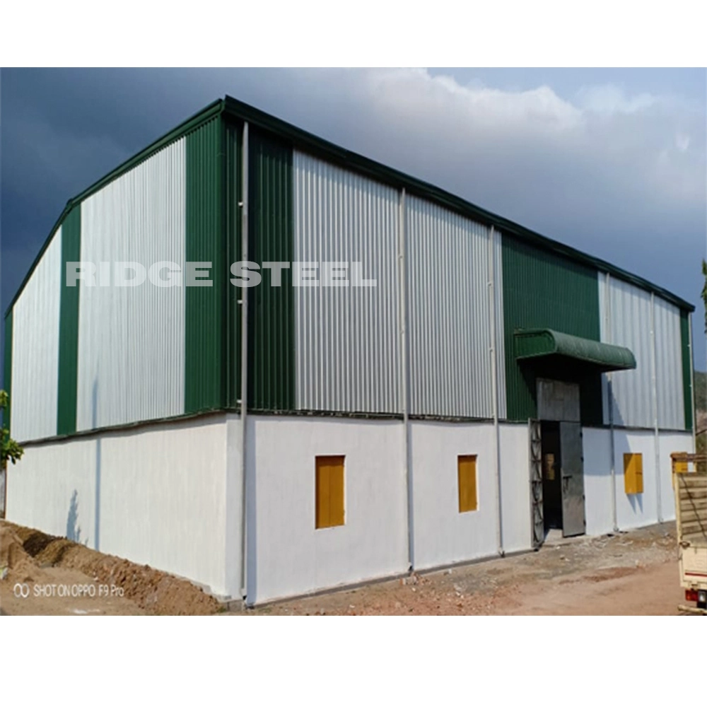 Gable Frame Prefabricated Steel Warehouse Building Storage School House