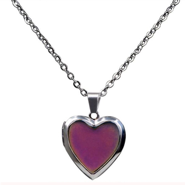 Factory Custom Made Metal Alloy Jewelry Accessory Manufacturer Customized Enamel Decoration Ornament Bespoke Wholesale/Supplier Fashion Blue Heart Pendant Necklace