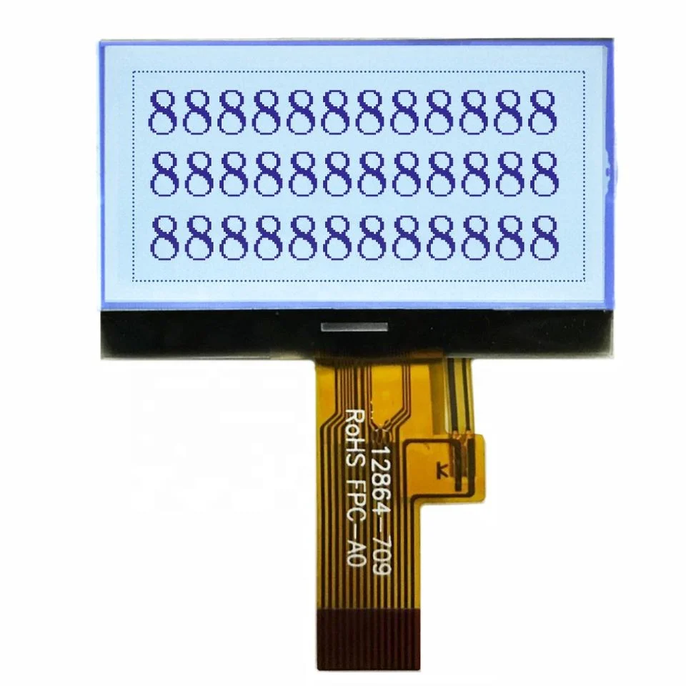 Pantalla LCD FSTN LED blanco retroiluminación LCD gráficos 128X64 pantalla Módulo