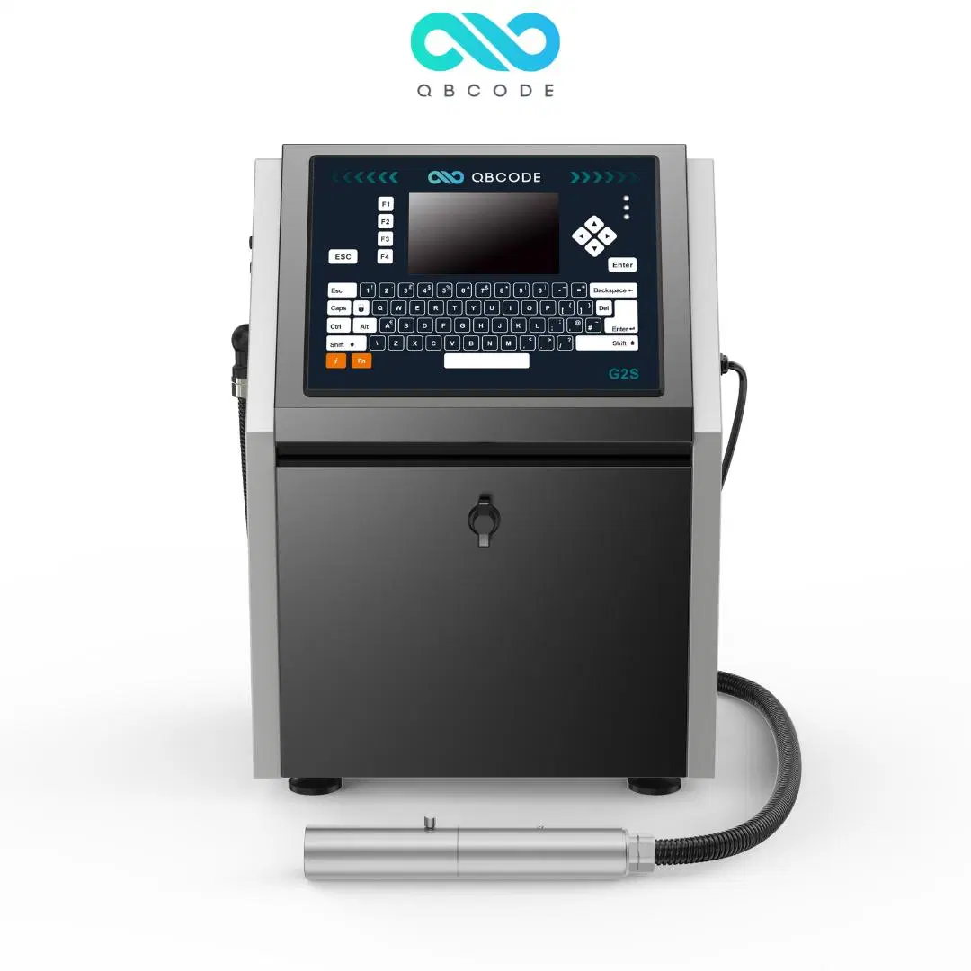 Small Character Cij Printer Logo Inkjet Printer for Diary Milk Industry (QBCODE-G2S)