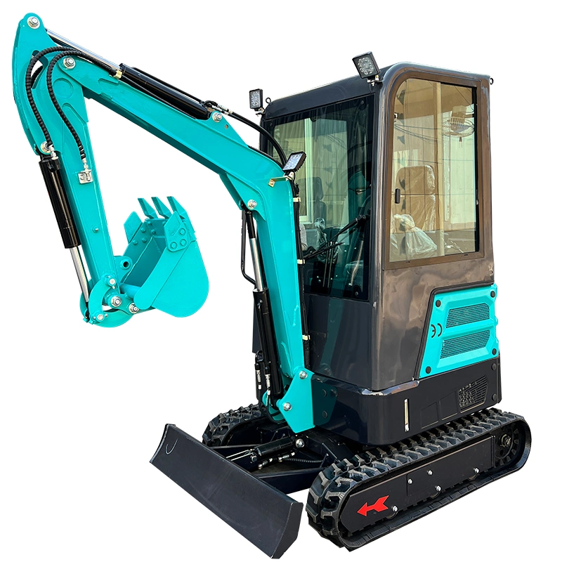 China Titan brand cheap price 1 ton 1.2 ton crawler mini excavator excavator can add air conditioner