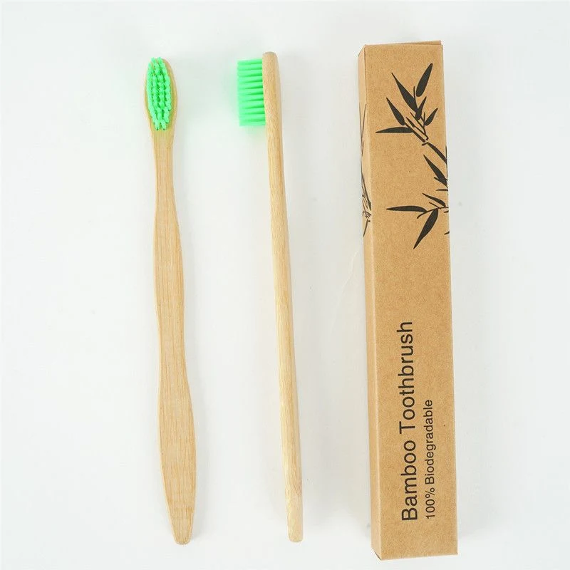 FDA&amp;Ce charbon de bois 100 % biologique approuvé Eco brosse à dents de bambou