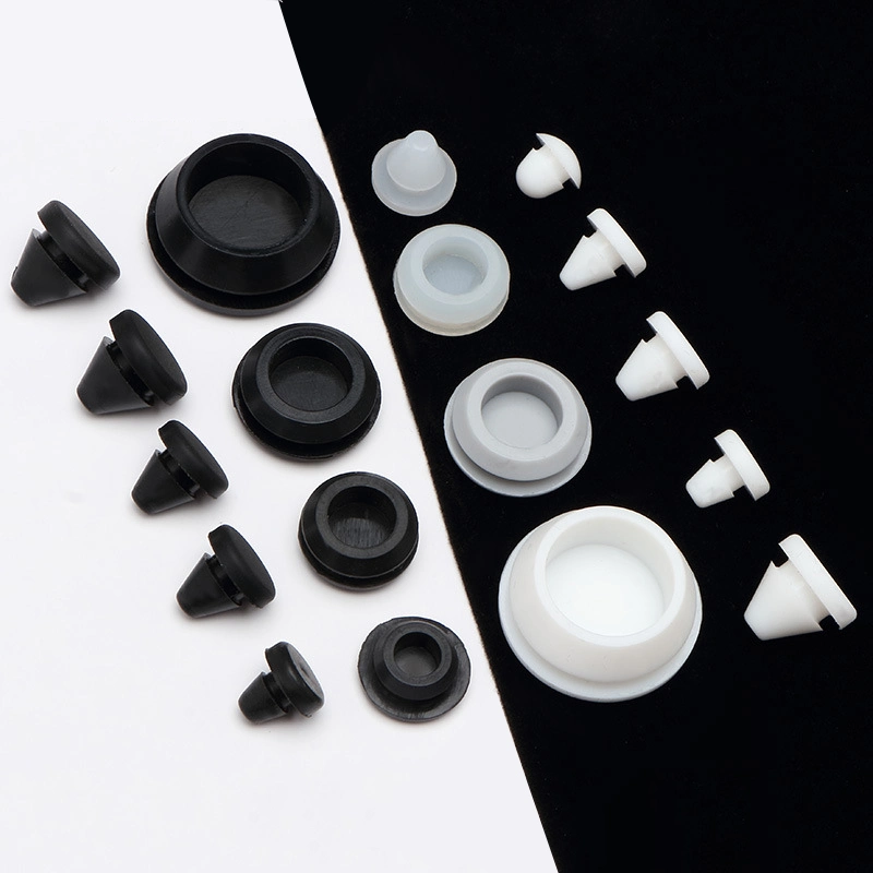 Multi-Specification White Black Anti-Slip and Dustproof Silicone Rubber Hole Plugs