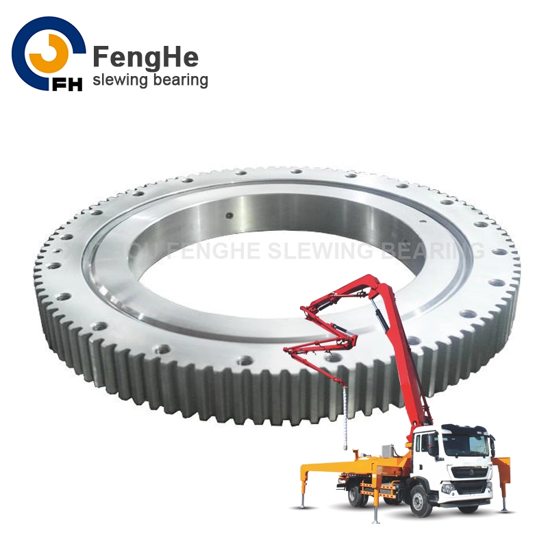 Single Row Four Point Contact Ball Slewing Bearing (HS) External Gear Used for Jib Crane