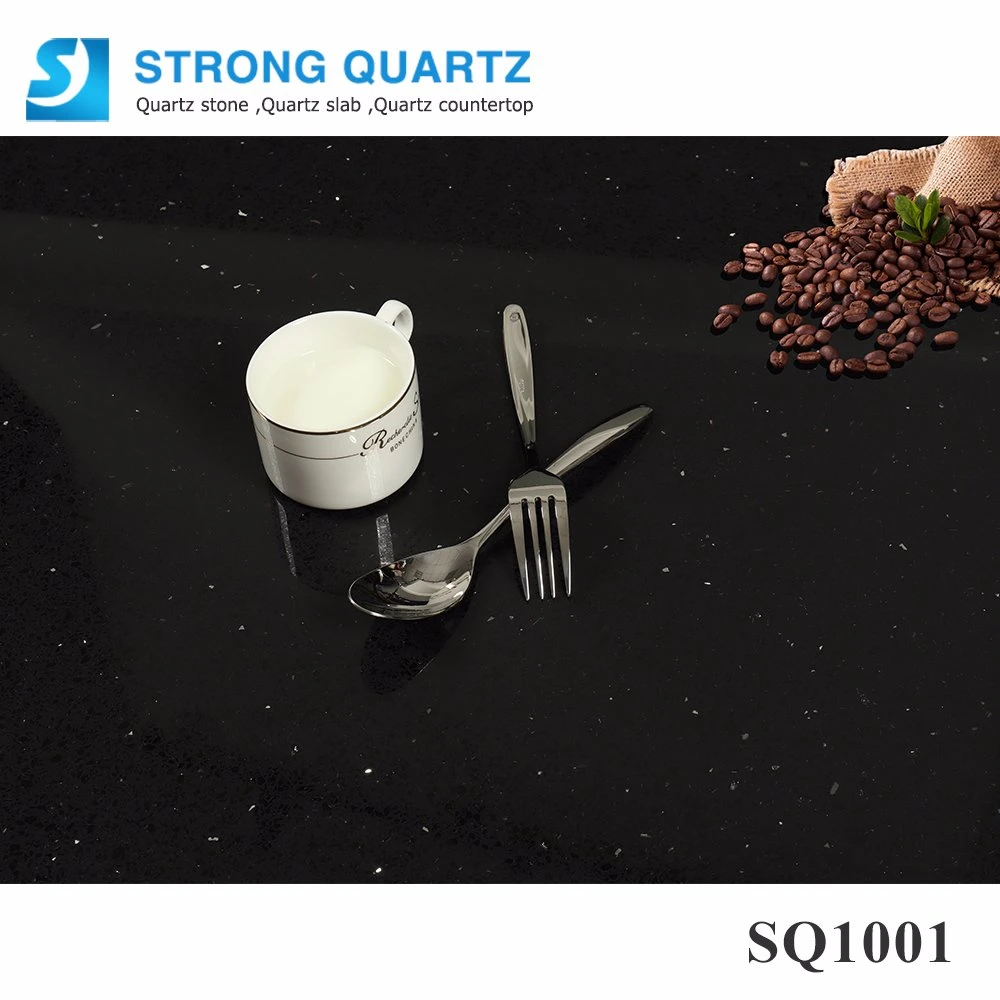 Black Star Quartz Stone Soild Surface