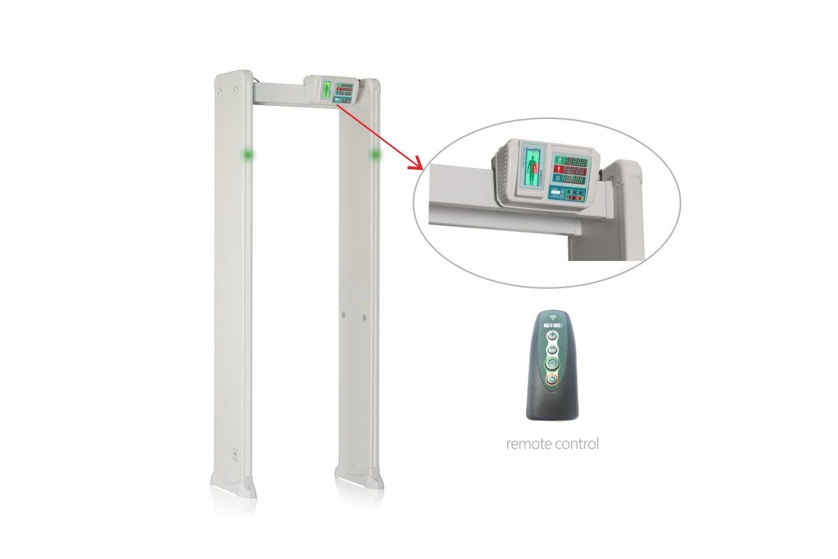 6/12/18 Zonas Professional Dfmd Multi-Zone mejor arco de las puertas de seguridad electrónica escáner corporal marco de la puerta del aeropuerto de detector de metales Walk-Through Digital