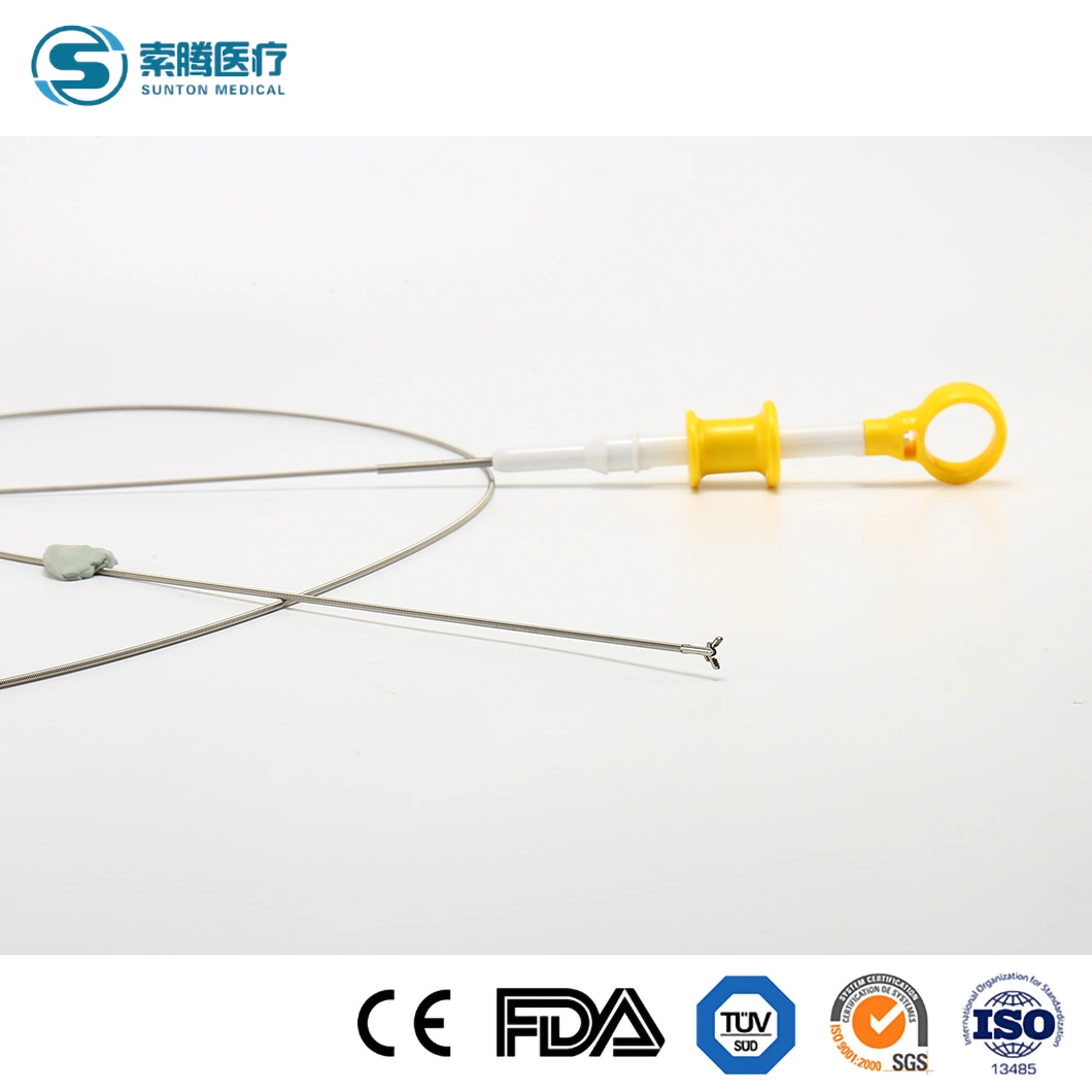 Sunton PE Coating estéril Biopsia desechable Forceps China aplicación Gastro Biopsia de colon fórceps proveedores muestra disponible Biopsia médica de un solo uso Fórceps