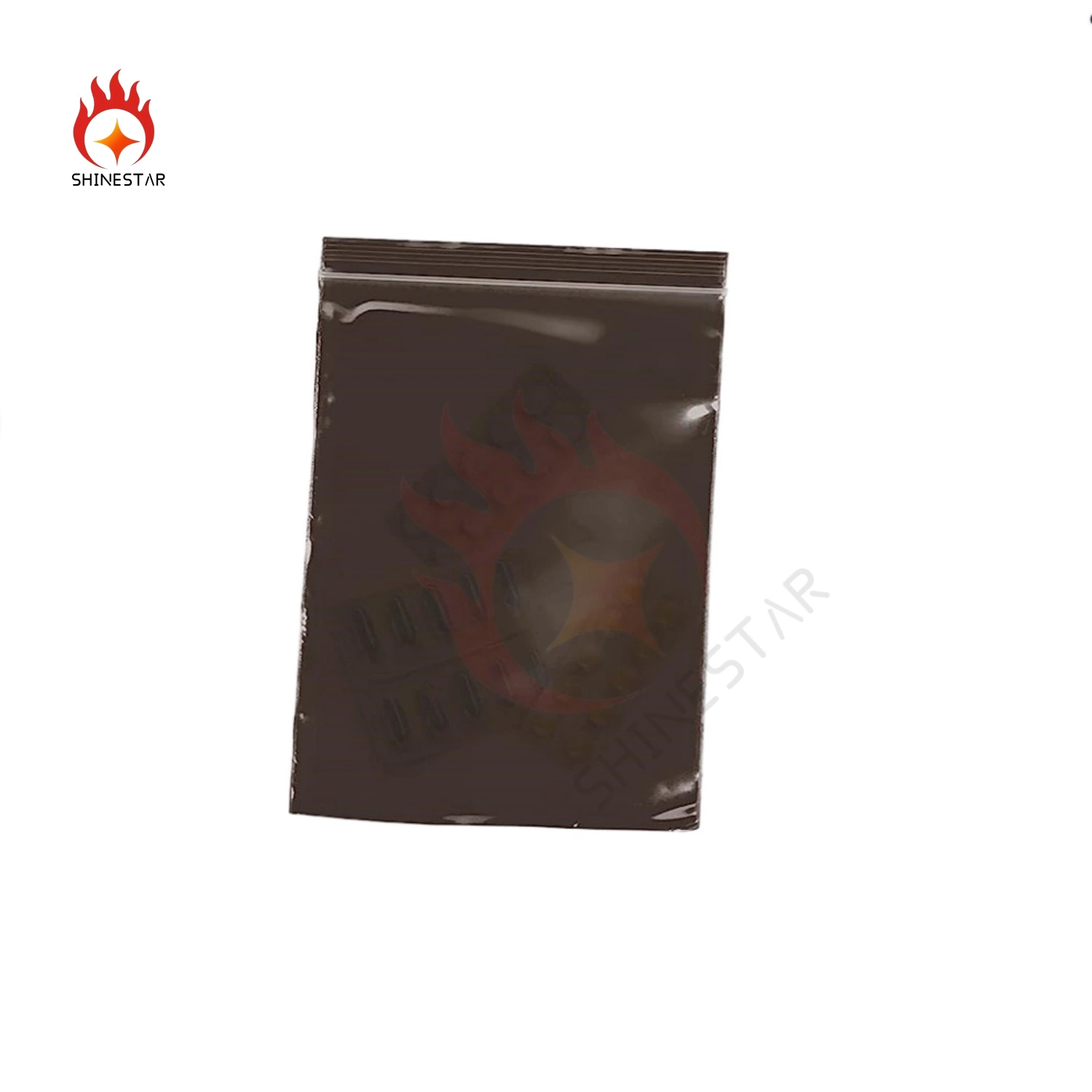 Opaque Brown Color Amber Ziplock Plastic Thick Reclosable Poly Waterproof Bag with Zipper