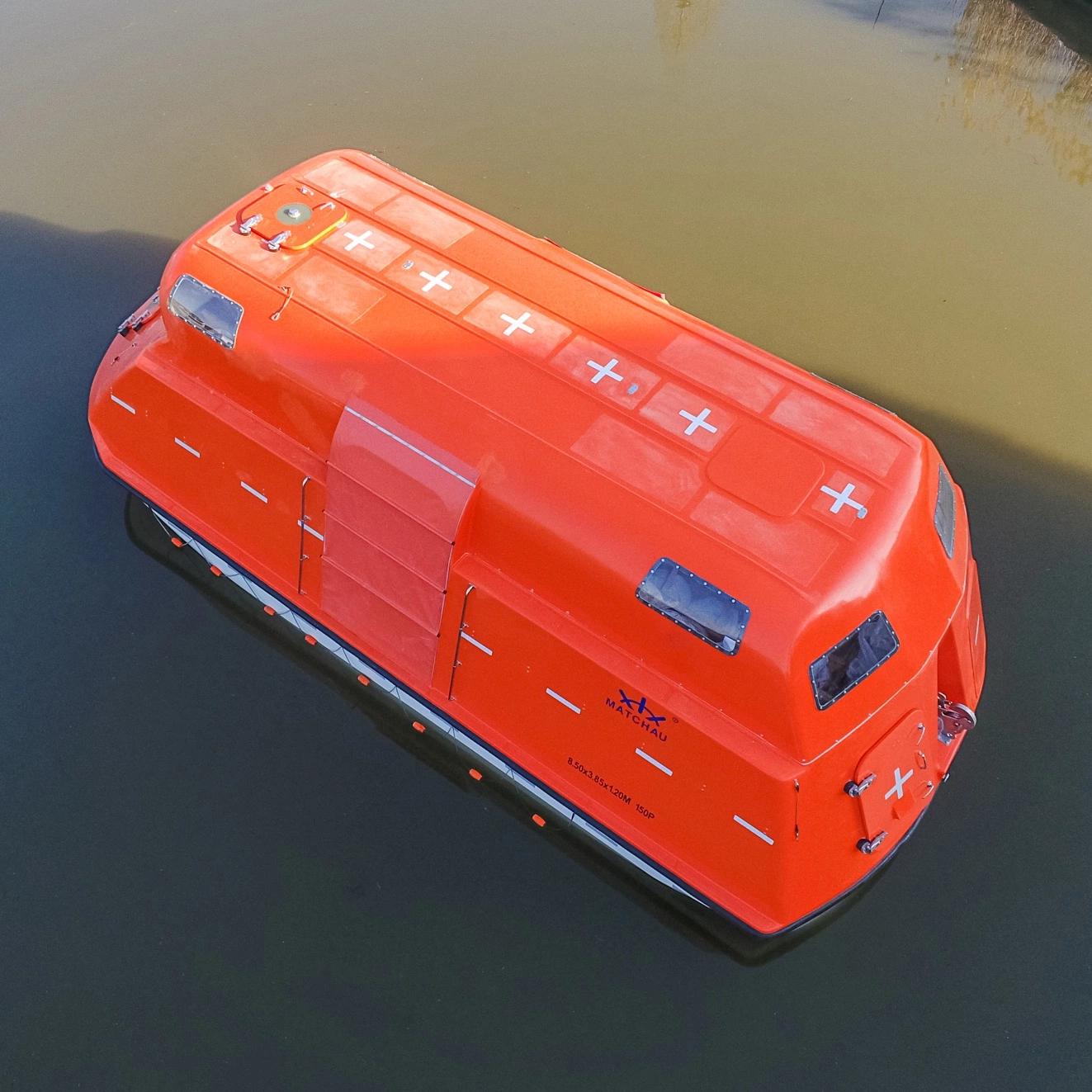 Ferry de crucero Utilice el barco de supervivencia de rescate parcialmente cerrado de buena calidad