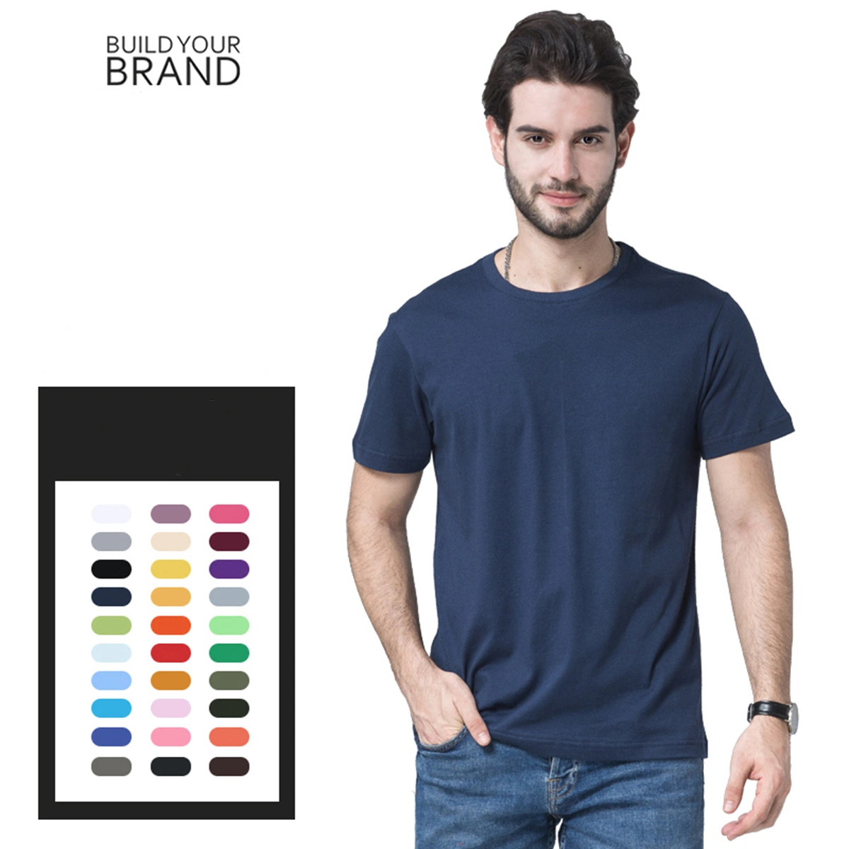 Wholesale/Supplier Custom Cotton T-Shirt Short Sleeve T Shirt Shirts for Men