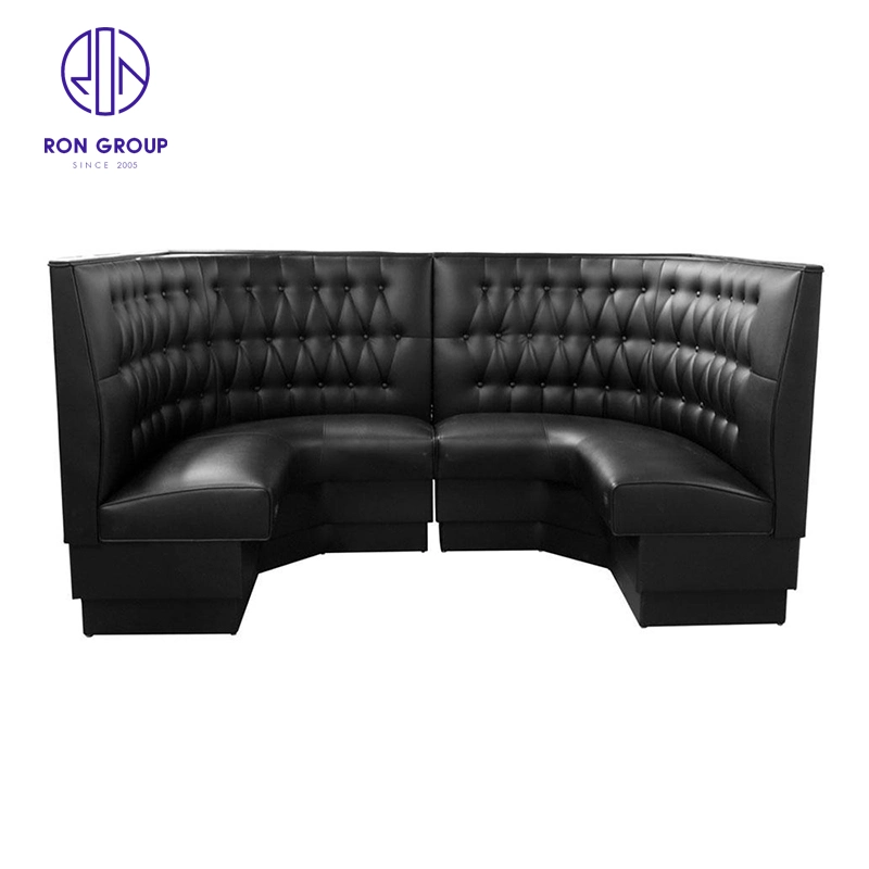 Wholesale/Supplier Leather Leisure Sofa Fast Food Pizza Booth Restaurant Modern Furniture Hotel Coffee Shop