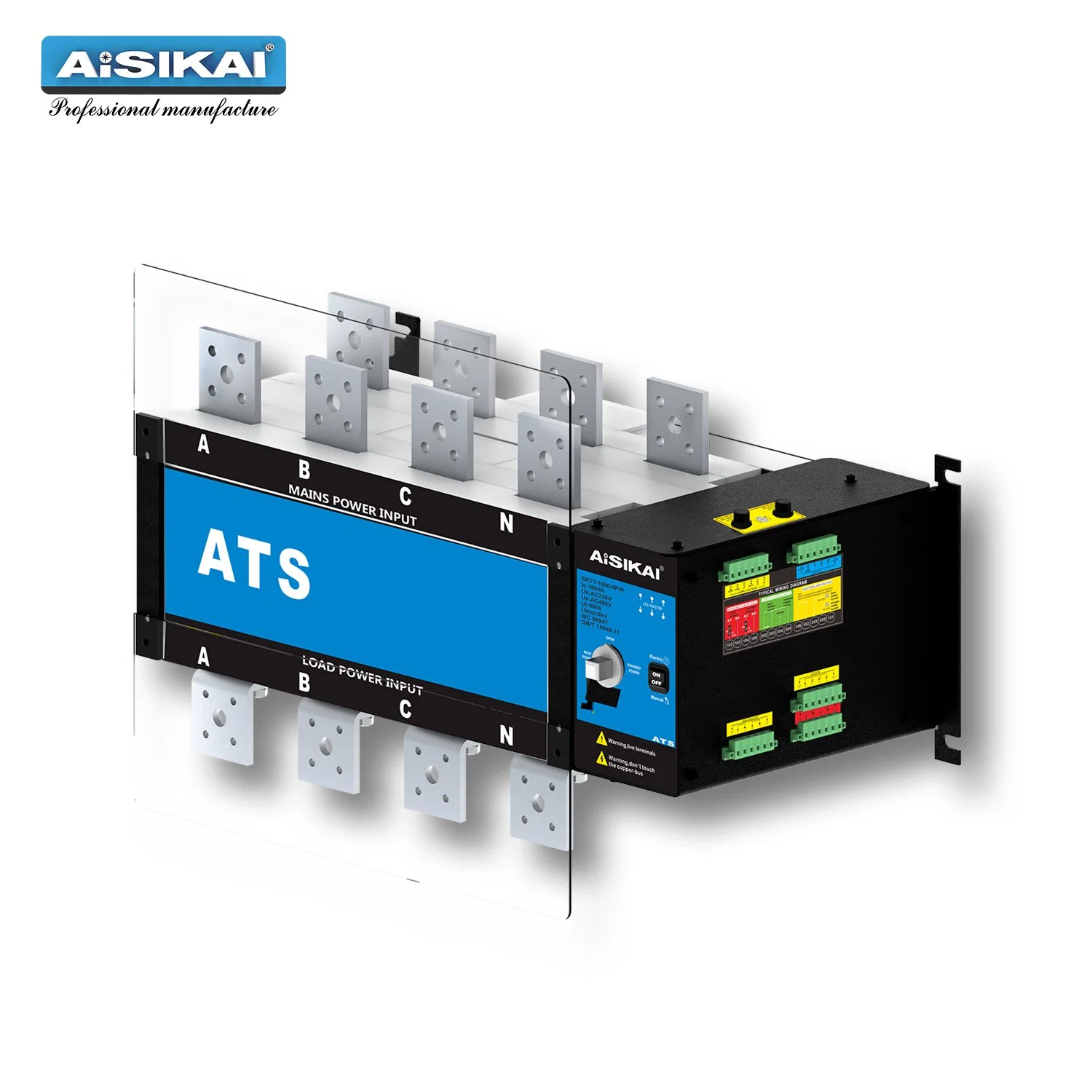 1000A 3p/4p ATS CE to Russia Automatic Transfer Switch