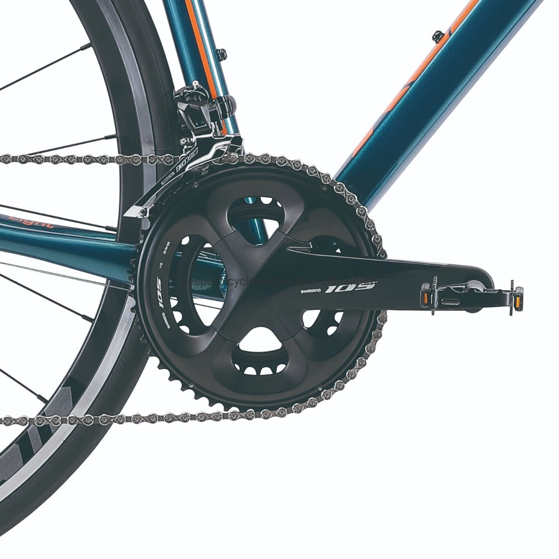 Bicicleta de carreras ultraligera Shimano 105 de 22 velocidades con horquilla de fibra de carbono