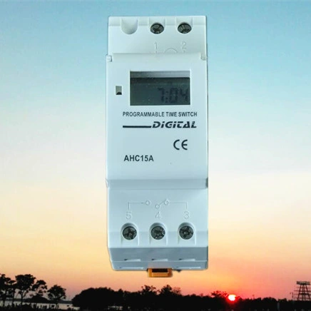 Digitaler Timer für programmierbare Wärmepumpe, Wasserheizung, DIN-Schiene, wöchentlich (AHC15A)