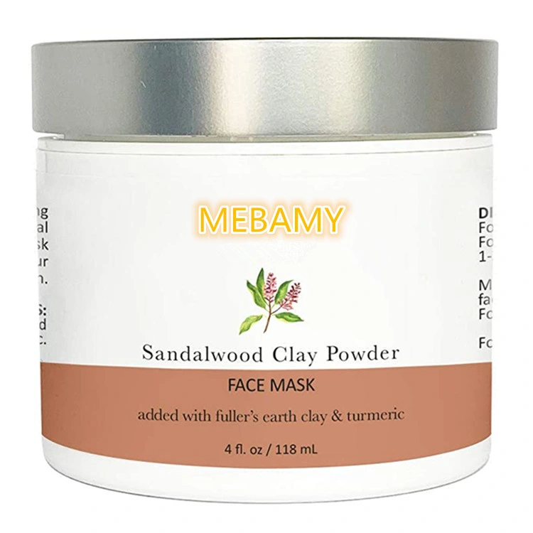 خاص فاخر صيغة طبيعية Sandalwood Clay Face Mask Powder