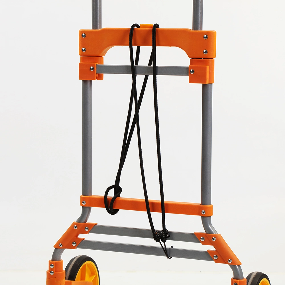 Dolly and Folding Hand Truck Aluminum Luggage Trolley Cart with PP+TPR Wheels