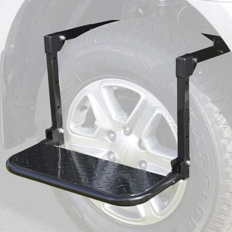 Adjustable Folding Tire Step for Truck SUV Wheel Portable Non-Slip Platform