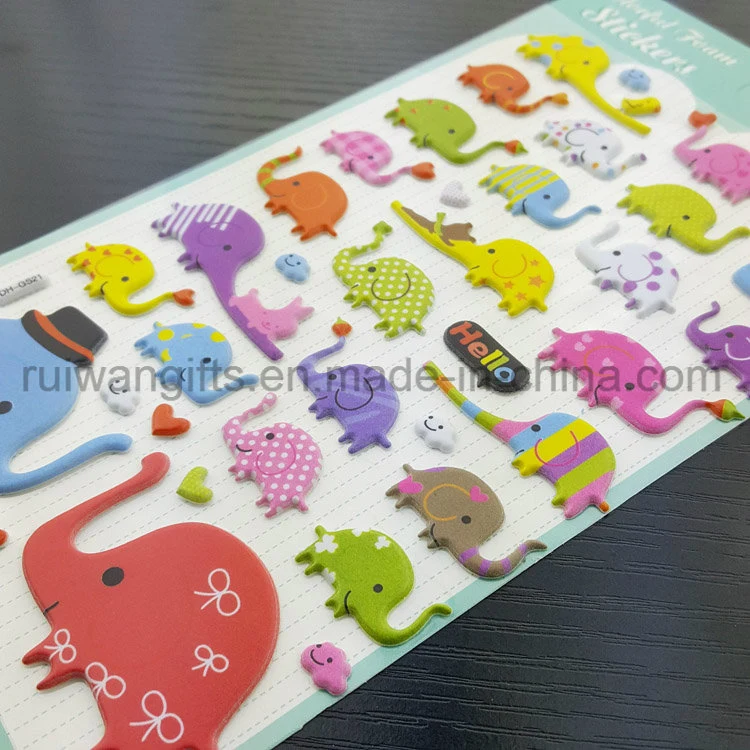 Wholesale/Supplier Animal Designs EVA Foam Sticker Sheet for Kids Play