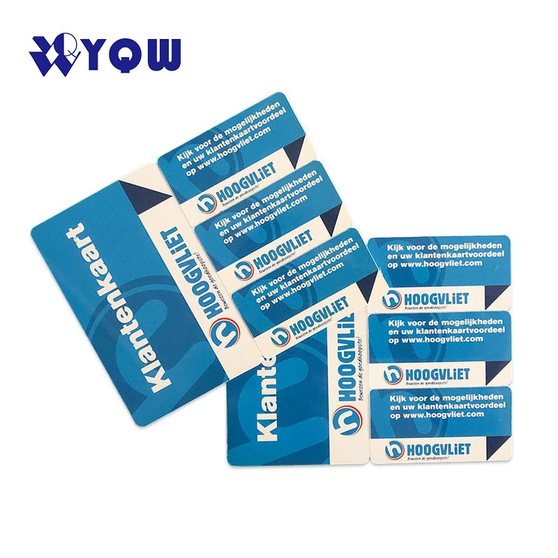 Customized Printing PVC 3 in 1 Mini Loyalty Combo Card Gift Card