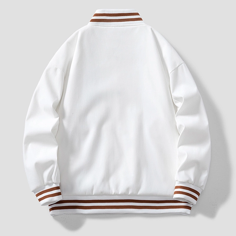 El Hip Hop Bombardero Béisbol Vintage Letterman Logotipo bordado parches Varsity Jacket para hombres