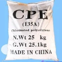 Chinese Manufacturer PVC Additive Impact Modifier Chlorinated Polyethylene CPE 135A White Powder with Best Price and Top Grade for PVC Products, Wire and Cable