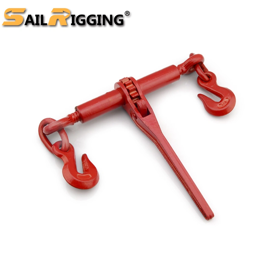 Red Painted Ratchet Type Chain Load Binder