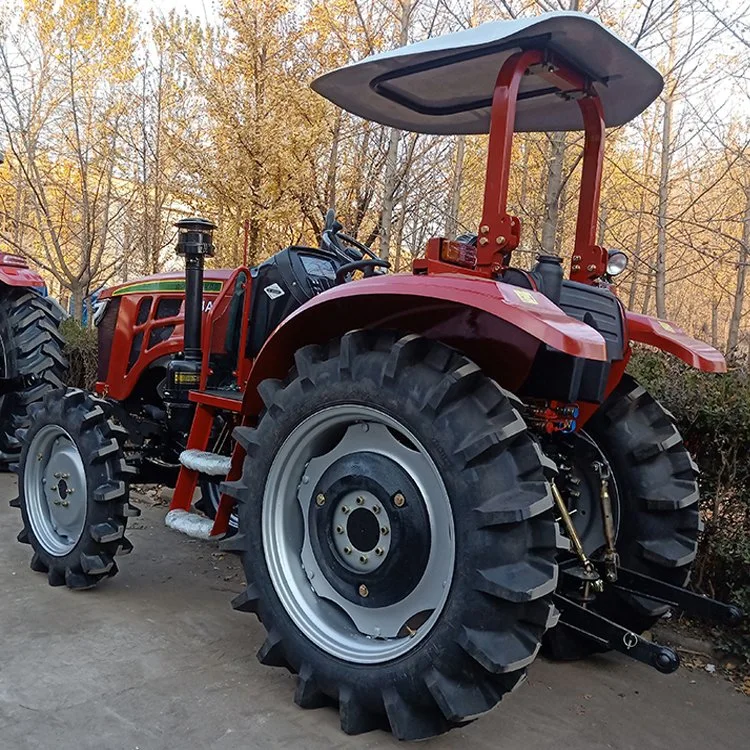 2022 Nuevo Producto 80HP Pequeña granja de tractor / Tractores Agrícolas /4WD 804 el arado para las ventas con toldo