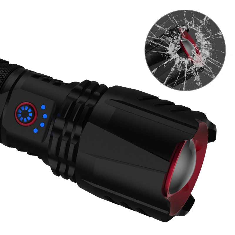 Aluminum Alloy Type C Rechargeable Long Distance Torch