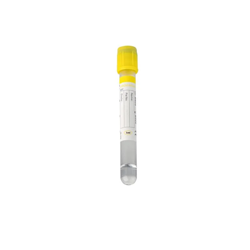 El tubo de vidrio de recolección de sangre Pet Gel Activador del coágulo y tube