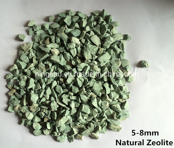 2-4mm, 5-8mm, 30-50mm Natural Green Clinoptilolite Zeolite for Water Treatment