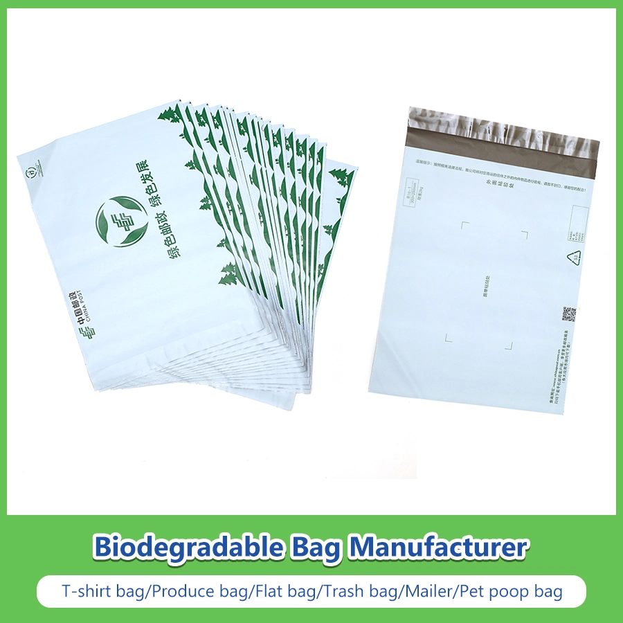Customized 100% Biodegradable and Compostable Poly Mailing, Mailer, Window Envelope Bags Manufacturer/Factory for EMS/DHL/Fedux/UPS with TUV/FDA/Ok Compost Home