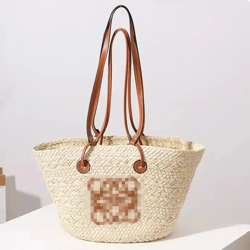 Nouvelle Mode Mesdames sac sacs fourre-tout papier de l'été des sacs de plage Trendy Designer paille Femmes raphia sacs à main