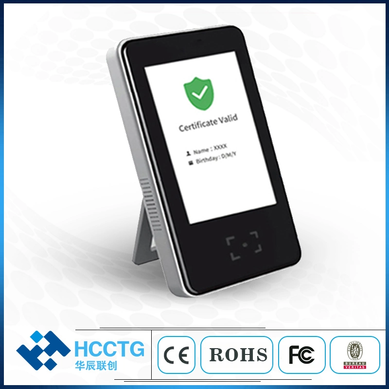 Italian Voice Output EU Health Certificate Check Lettore Digital Green Pass Reader Qr Code Scanner HS-600