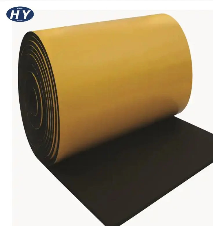 Acoustic Insulation Materials Class 1 Self-Adhesive Rubber Foam Sheet for Construction