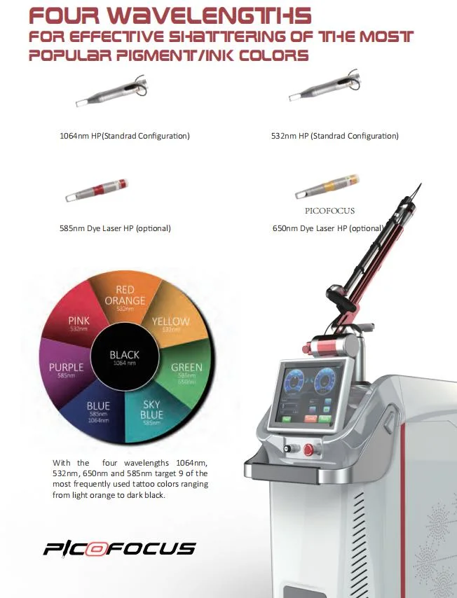 Pico Way ND YAG Laser Tattoo Entfernung Carbon Peeling Pigment Entferner