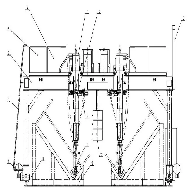 Low Price H-Beam Making Equipment Auto Submerged Arc Welding Machine