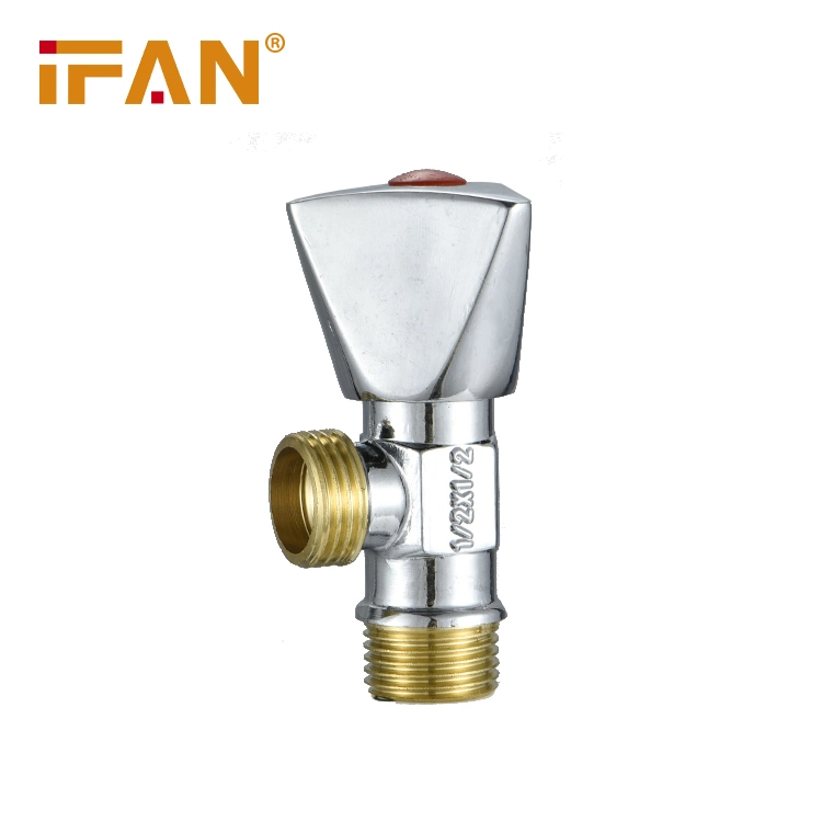 Ifan High quality/High cost performance  Brass Valves Pipe Fitting Brass Angle Valve 1/2 Inch