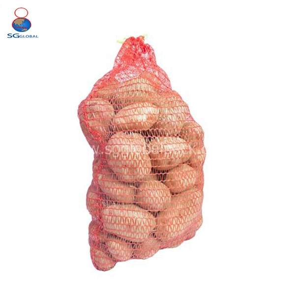 China Wholesale 10kg 25kg PE Raschel Sacks for Packing Potatoes and Onions
