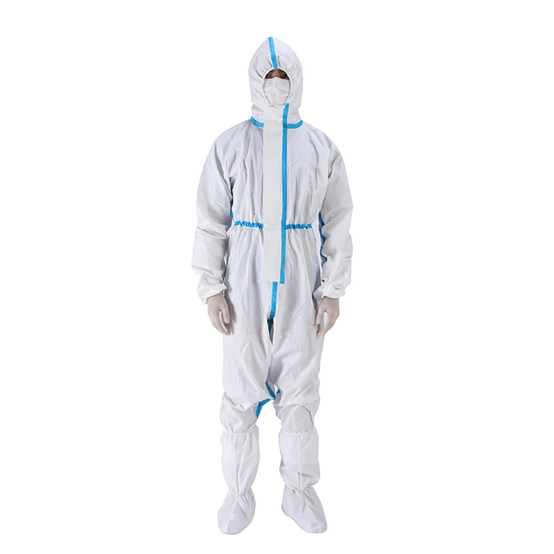 Disposable Protective Suit Anti-Static Coverall Sf Non-Woven Fabric Protective Clothing