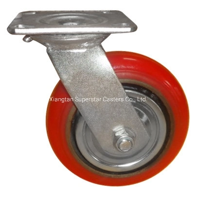 8 Inch Industrial Polyurethane Cast Iron Core Wheels and Caster