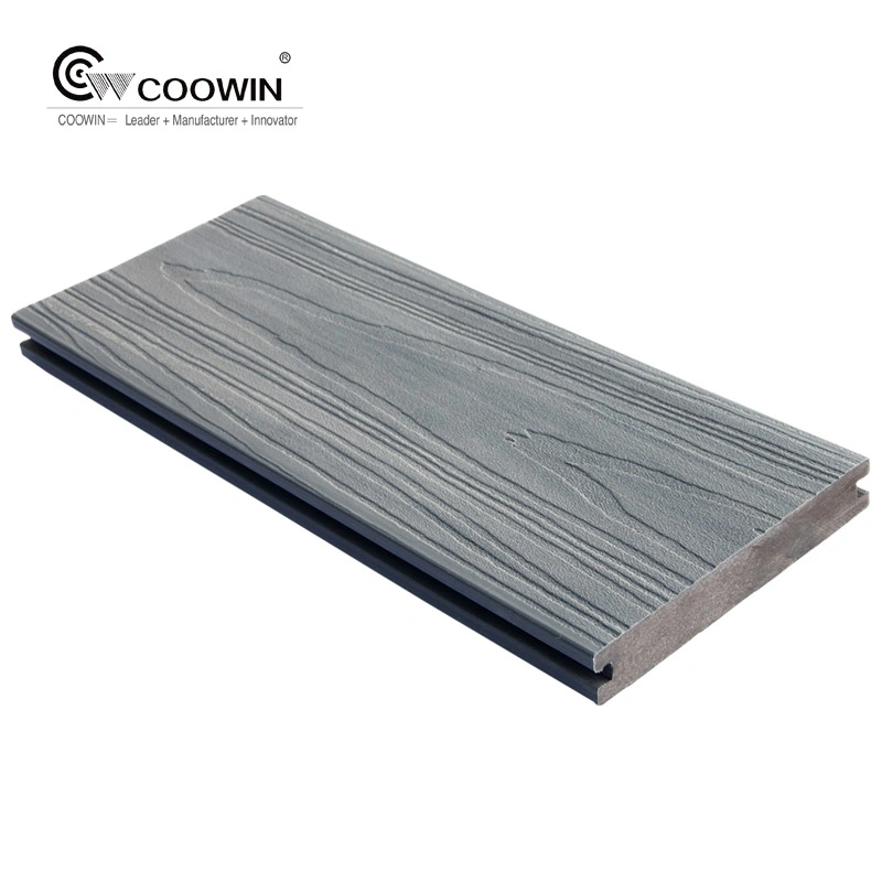 Eco Outdoor Decking HDPE Recycled Material Deck Patio Poly Plastic Wood Grain Decking Planks